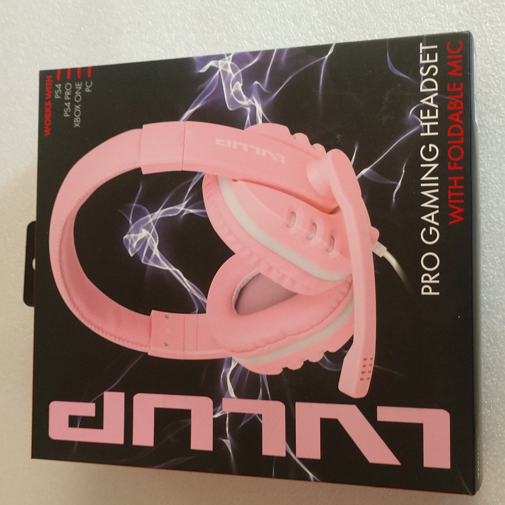 LVLUP pro gaming headset w/foldable mic